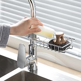 Mua Giá Treo Đồ Rửa Bát Inox Gắn Trên Vòi Tặng Kèm Khăn Lau Cao Cấp AZONE - GDHN Loại Tốt