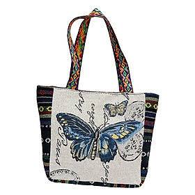 Women Canvas Shoulder Bag Vacation Lightweight Shopping Bag Satchel Casual
