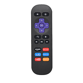 Streaming Media Player Remote Control Wireless IR Smart Controller Replacement for Roku 1 2 3 4 LT HD XD XS Black