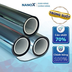 Phim cách nhiệt trong suốt, sáng màu NanoX