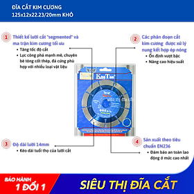 Mua Lưỡi Cắt Gạch 125mm KingTom Khô - Chuyên Gạch Bóng Kiếng  Đá Granite