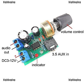 ☼ Hbvn ☼ Bảng Mạch Khuếch Đại Âm Thanh LM386 10W 3.5mm DC 3-12V