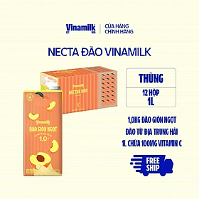 Combo  VFRESH Nước đào ép 42% Necta 1 Lít - Vinamilk
