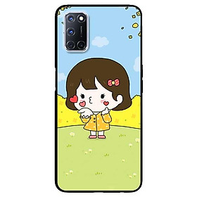 Ốp lưng dành cho Oppo A52 - A72 - A92 mẫu Cô Bé Áo Vàng
