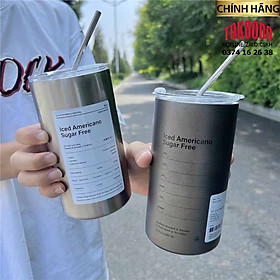 Ly Giữ Nhiệt 600ml Inox Cao Cấp Không G - Cốc Uống Nước Giữ Nhiệt Có Ống Hút Siêu Tiện Lợi Chính Hãng