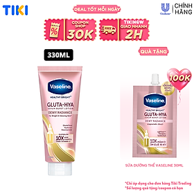 Sữa dưỡng thể Vaseline Gluta-Hya Dưỡng Da Sáng Mịn Sau 7 Ngày Dưỡng sáng chuyên sâu 330 ML