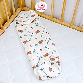 Vỏ áo gối ôm cho bé Katina House, chất vải muslin mềm nhẹ, mát, thoáng khí, thấm hút siêu tốt
