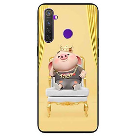 Ốp lưng in cho realme 5 pro/ realme q mẫu heo vua