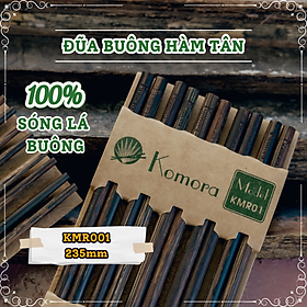 Mua  5 Vỉ  Đũa Buông Hàm Tân KOMORA  Size 235mm  Vỉ 5 Đôi  100% Sóng Lá Buông  Bền Chắc  Không Ẩm Mốc  An Toàn Sức Khỏe