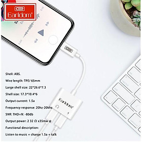 Mua Jack Chuyển Đổi 2 Trong 1 Earldom OT33 Chia 2 Cổng Vừa Sạc Vừa Nghe Nhạc - Hàng Chính Hãng