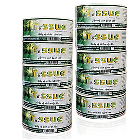 Giấy vệ sinh cuộn lớn T.ssue 700g (10 cuộn)