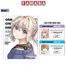 Sách - Đàn Chị Hay Xấu Hổ - Tập 1 - Tặng Kèm Set 2 Thẻ Nhân Viên