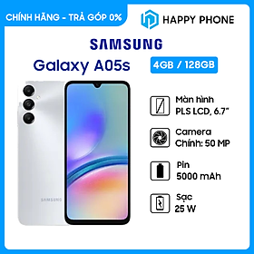 Hình ảnh Điện thoại Samsung Galaxy A05s (4Gb/128Gb) - Hàng chính hãng - Đã kích hoạt bảo hành điện tử