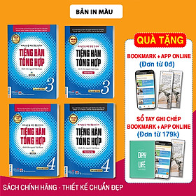 Combo giáo trình tiếng hàn tổng hợp trung cấp tập 3 + tập 4 - phiên bản mới / in màu / sách học tiếng hàn hiệu quả cho người việt