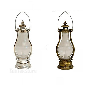 2pcs Antique Retro Flameless Lantern Hanging LED Oil Lamp for Miners Pathway
