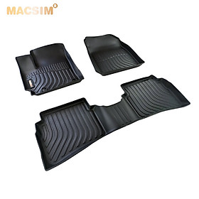 Thảm lót sàn xe ô tô Hyundai Venue 2023+ Nhãn hiệu Macsim chất liệu nhựa TPE cao cấp màu đen