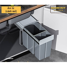Mua Thùng rác đôi âm tủ bếp hoặc gắn cánh tủ bếp thương hiệu Grob lắp đặt dễ dàng