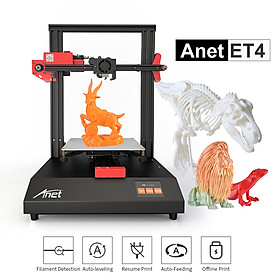 Máy In 3D Khung Kim Loại Màn Hình Cảm Ứng Màu Hỗ Trợ Thẻ Nhớ Anet ET4 (8G) (220x220x250mm)
