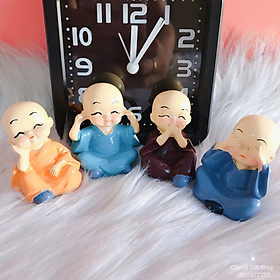 Mua Bộ Tượng Chú Tiểu Hòa Thượng Tứ Không - Phật Phong Thủy Mini 4 Tư Thế  Trang Trí Xe Hơi  Để Bàn Làm Việc
