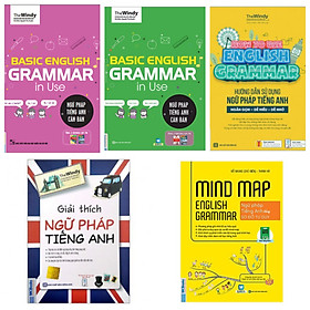 COMBO 5 QUYỂN SÁCH NGỮ PHÁP TIẾNG ANH ( NGỮ PHÁP TIẾNG ANH CĂN BẢN chibi - Ngữ pháp tiếng anh căn bản bìa xanh - Giải thích ngữ pháp tiếng anh - Hướng dẫn sử dụng ngữ pháp tiếng Anh - Mindmap English Grammar Ngữ pháp tiếng Anh bằng sơ đồ tư duy)