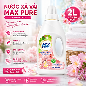 Chai Nước Xả Vải Maxpure 2L Giữ Sợi Vải Bền Đẹp