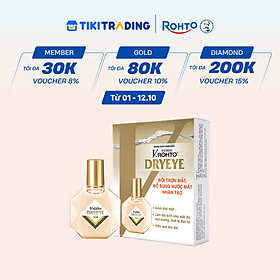 Nước nhỏ mắt cấp ẩm & bổ sung nước mắt nhân tạo V.Rohto DryEye 13ml