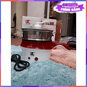 Mua (Tặng Vỉ Hấp) Nồi Lẩu Vouller Mini Ca Nấu Mì Đa Năng Chống Dính Kèm Hấp Rán Chiên Xào Siêu Tiện Lợi Sang Trọng - Hàng Chính Hãng