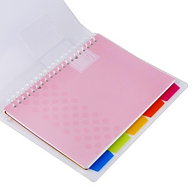 Kokuyo Campus WSG-RUCP12B Blue Cover Loose-leaf Notebook with 40 A5 Pages and Separator Pages in 5 Colors