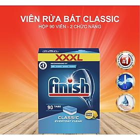 Viên rửa bát Finish Classic 100 viên hộp hương chanh