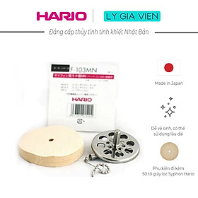 Bộ Phụ Kiện Định Vị Giấy Lọc Cho Siphon Hario Syphon Paper Filter Holder (Kèm 50 Tờ Giấy Lọc Syphon Hario)