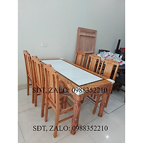 Mua Bàn ăn 6 ghế bàn tràn mặt đá