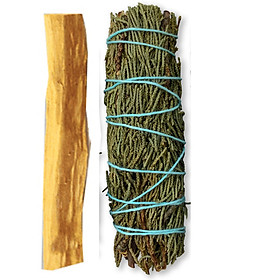 Combo 1 thanh palo santo và 1 bó bách xù xông đốt bảo vệ nhà cửa (combo số 10)