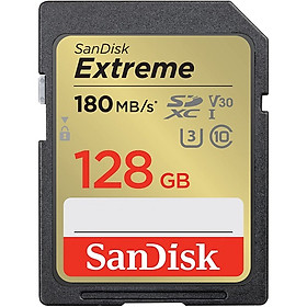 Hình ảnh Thẻ nhớ SDXC SanDisk Extreme U3 V30 128GB 180MB/s SDSDXVA-128G (New 2022) - Hàng Nhập Khẩu