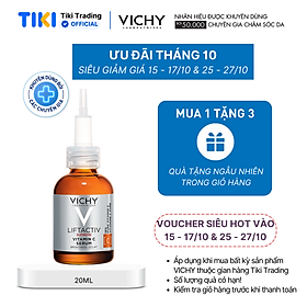 Tinh chất chống oxy hoá, dưỡng da sáng khoẻ Vichy Liftactiv Vitamin C pure 15% 20ml