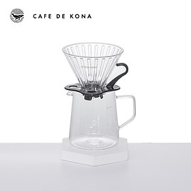 Combo Gift Set bộ pha cà phê V60 02 màu trắng đẳng cấp CAFE DE KONA