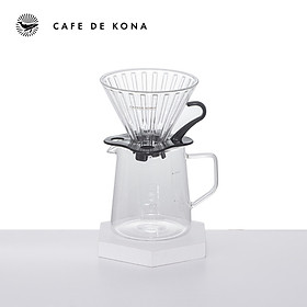 Bộ combo pha cà phê V60 02 màu đen đẳng cấp CAFE DE KONA