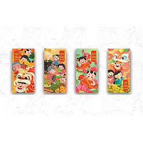 Bộ 8 Bao Lì Xì 2020 theo chủ đề Phúc Lộc Thọ / Tết Vinh Hoa