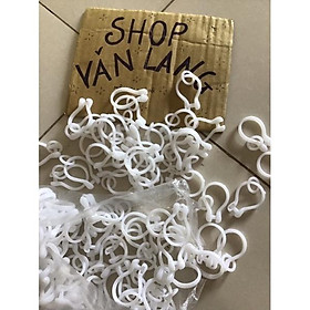 Mua 10 Móc rèm nhựa - móc rido  khuy rèm loại dài 4cm