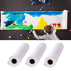 3Roll 5/10/25m Art Craft Easel Paper Roll Kids Drawing Finger Painting Creation