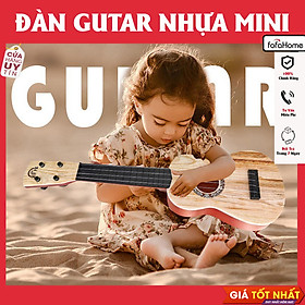Mua Đàn Ghita Nhựa Cho Bé - Đàn Ukulele Mini Giả Gỗ Giao Màu Ngẫu Nhiên