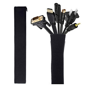 Cable Management Sleeve Zipper Wire Cord Wrap Cover Holder Organizer For TV,Computer,Office,Home Entertainment Wire protector