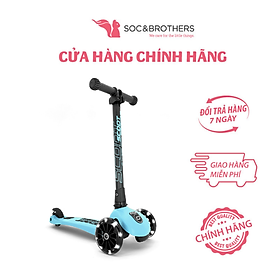 Xe scooter trẻ em Scoot and Ride Highwaykick 3 LED màu Blueberry