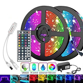 Đèn led trang trí 5m rgb có điều khiển từ xa 44 phím chống nước