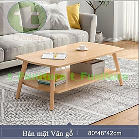 Hàng chuẩn - Giá chất Bàn sofa, bàn trà 2 tầng phong cách Bắc Âu hiện đại