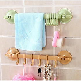 COMBO 2 THANH TREO NHÀ TẮM NHÀ BẾP 6 MÓC TIỆN DỤNG