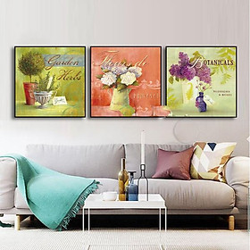Tranh Treo Tường Hiện Đại Phòng Khách - Bình Hoa 149-a-b-c