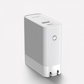 Bộ cóc củ sạc nhanh tích hợp pin dự phòng 5000mAh hiệu Baseus Power station Travel Charger (15W, Type C PD 3.0/ USB, Quick charge 3.0) - Hàng chính hãng