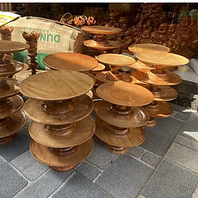 Mua Đĩa gỗ gõ đỏ chưng hoa quả bàn thờ - Nhiều kích thước