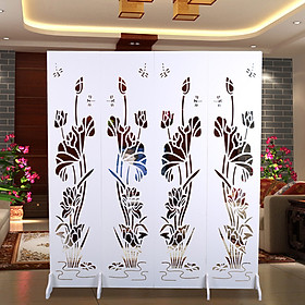 Mua vách bình phong hoa sen bộ 4 tấm
