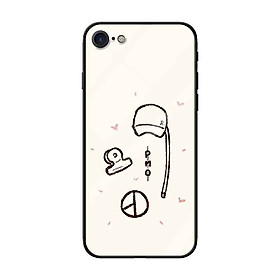 Ốp lưng kính cường lực cho iPhone 7 /8 Nền Nón PMO - Hàng Chính Hãng